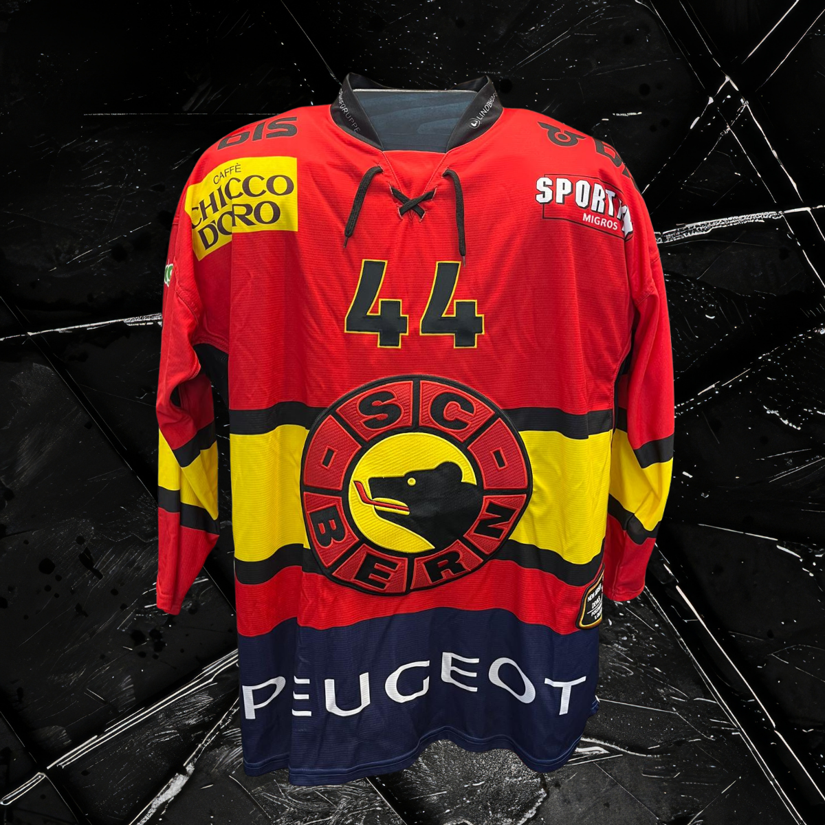 Gameworn Dress André Heim - Global Series Challenge New Jersey Devils 2018