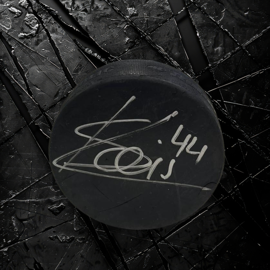 Trainingspuck unterschreiben von Samuel Kreis