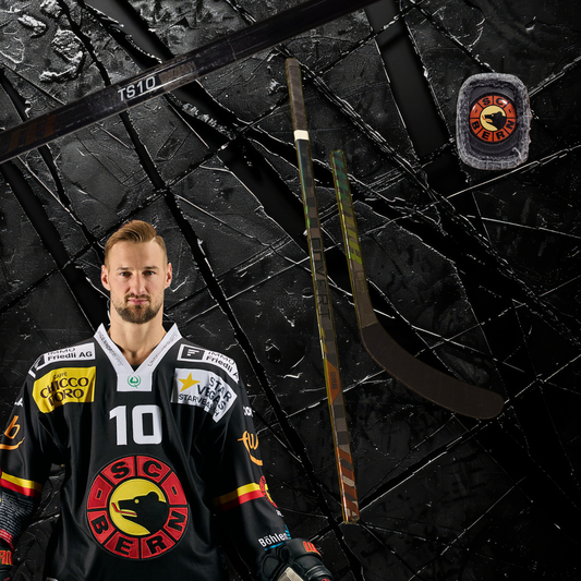 Tristan Scherwey's gebrochener Stock