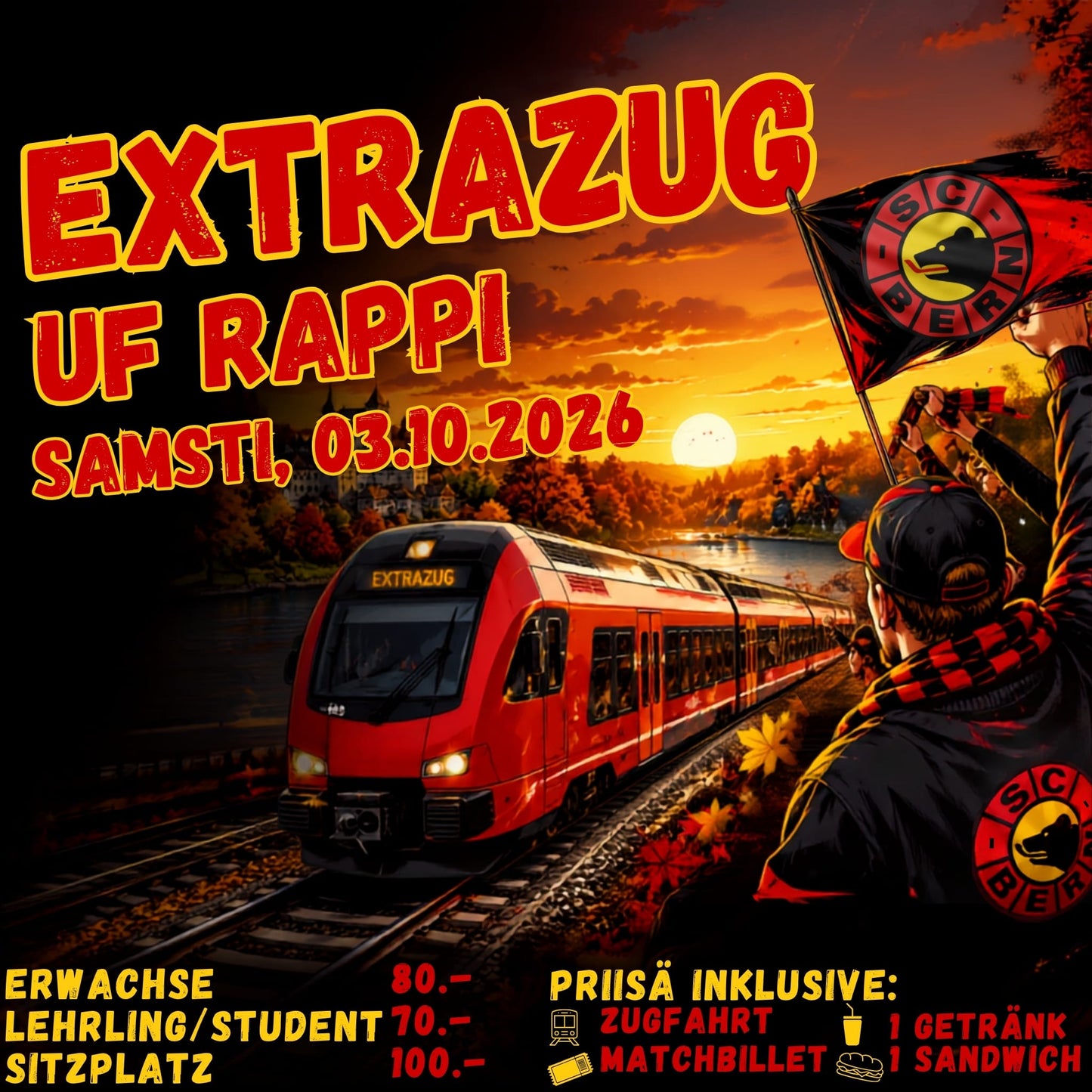 Extrazug Rapperswil, 03.10.2026